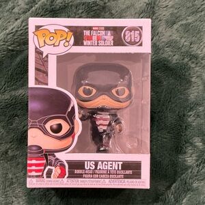 Funko Pop! US Agent Figure in Black, Red, White, Gold Accents